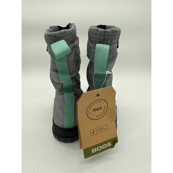 Bogs Snownights Waterproof Insulate Snow Boots Toddler 8 Black Green NWT - Picture 4 of 5